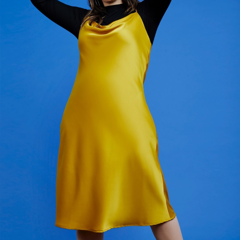 R29 x ELOQUII Cowl Neck Slip Dress